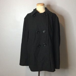 Kenneth Cole Reaction black trench coat size 3X
